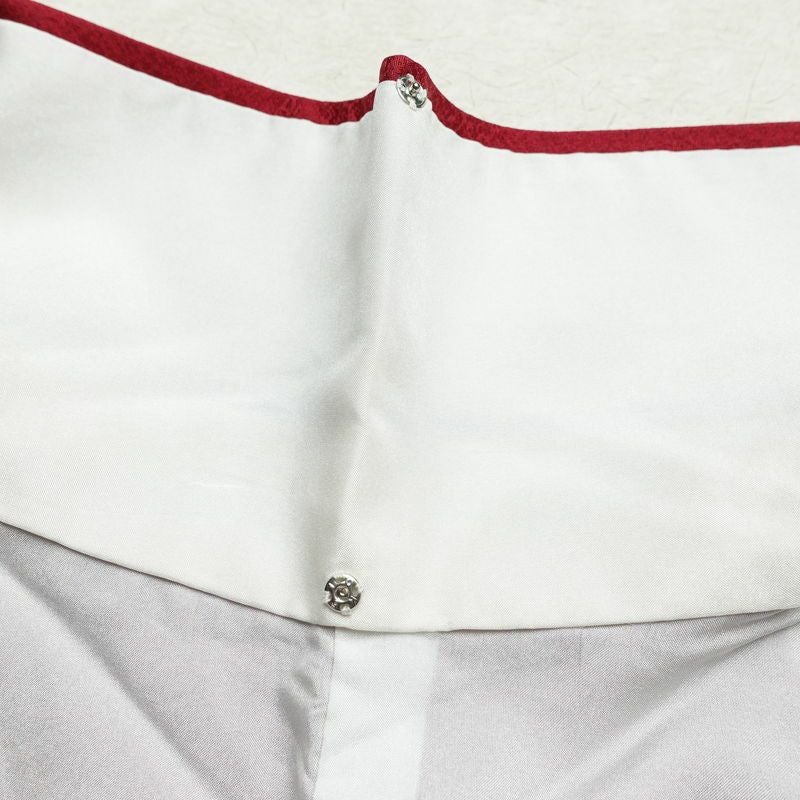 振袖 美品 辻が花 正絹 花柄 袷仕立て 身丈164cm 裄丈67.5cm 金彩 フォーマル 着物 成人式 二十歳の集い 赤・朱_画像20