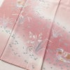 訪問着 落款入り 作家物 縮緬 ぼかし染め 正絹 風景柄 袷仕立て 身丈155cm 裄丈64cm 箔 共八掛 フォーマル 着物 ピンク_画像4