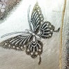 袋帯 六通柄 振袖用 正絹 蝶・昆虫柄 金・銀_画像6