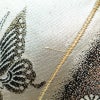袋帯 六通柄 振袖用 正絹 蝶・昆虫柄 金・銀_画像9
