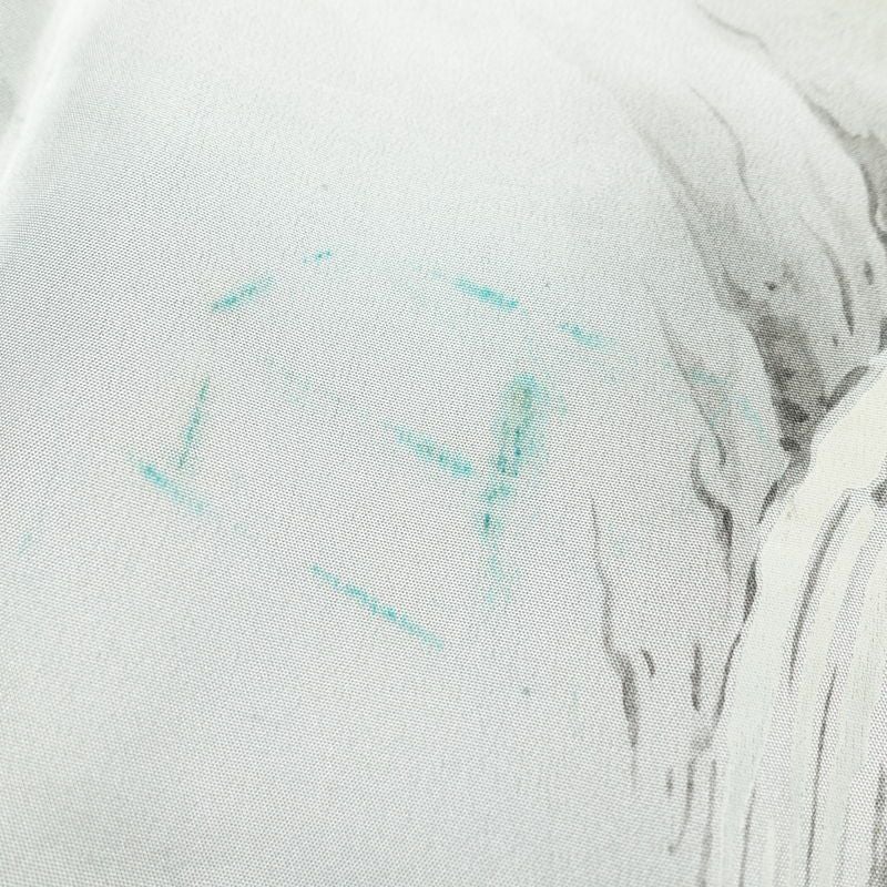 男性用 着物 羽織 セット アンサンブル しつけ糸付き 正絹 亀甲柄 袷仕立て 身丈148cm 裄丈68.5cm 着物と羽織 2点セット 青・紺_画像15