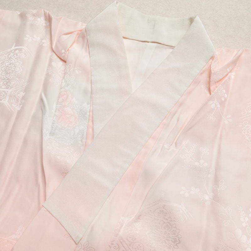 振袖 長襦袢セット 良品 金駒刺繍 正絹 古典柄 蝶 金彩 袷仕立て 身丈155.5cm 裄丈64cm 2点セット 	成人式 赤・朱_画像16