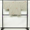 紬 アンサンブル セット品 一部しつけ糸付き 飛び柄 正絹 袷仕立て 身丈162cm 裄丈67.5cm グレー_画像4
