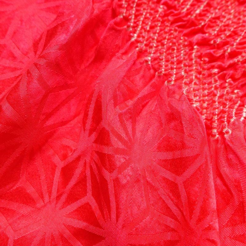 帯揚げ 絞り 正絹 古典柄 ピンク_画像5