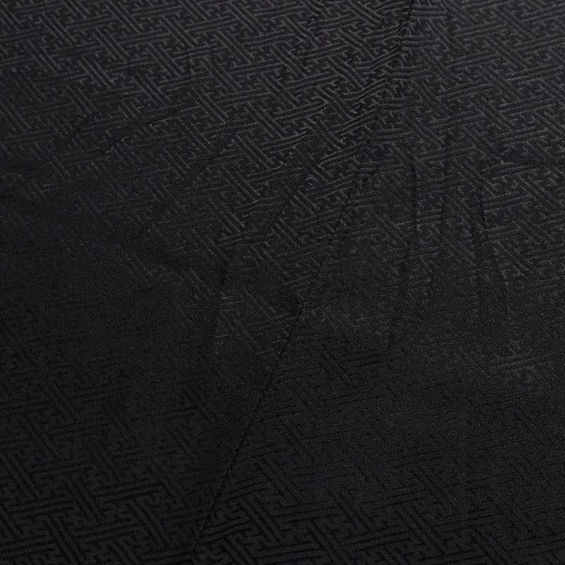 付け下げ 絞り 綸子 正絹 古典柄 袷仕立て 身丈159cm 裄丈67cm 金彩 着物 附下 黒_画像11