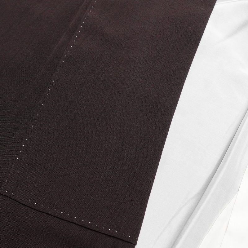 訪問着 良品 縮緬 正絹 古典柄 袷仕立て 身丈161.5cm 裄丈67cm 箔 金彩 フォーマル 着物 紫・藤色_画像17