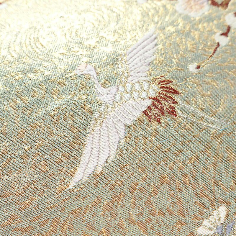 袋帯 六通柄 フォーマル用 正絹 古典柄 箔 金・銀_画像3