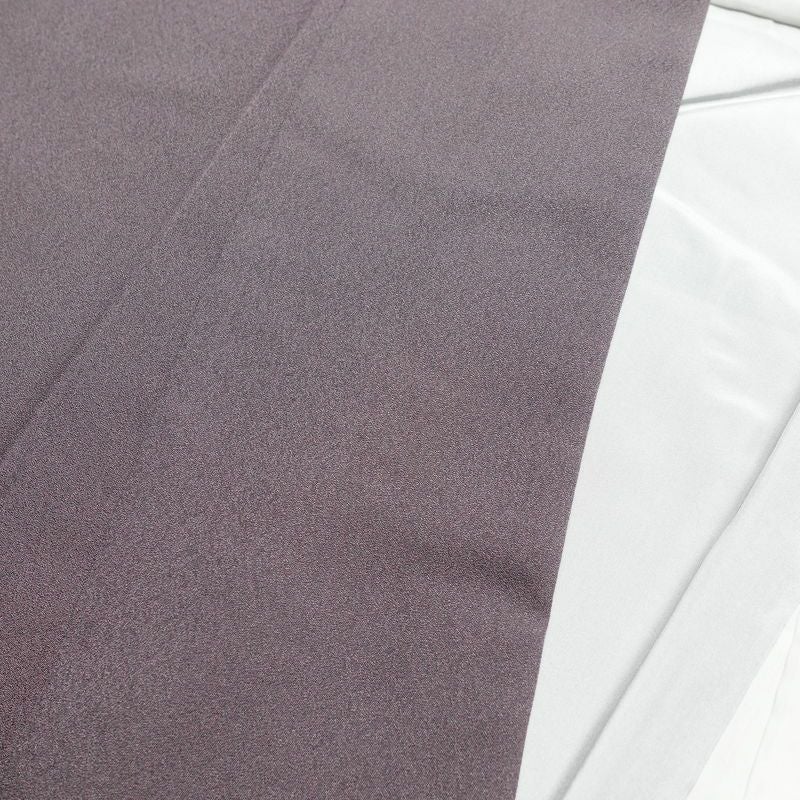 訪問着 良品 正絹 風景柄 袷仕立て 身丈161cm 裄丈65.5cm フォーマル 着物 紫・藤色_画像17