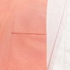 色無地 良品 しつけ糸付き 縮緬 正絹 その他の柄 袷仕立て 身丈158.5cm 裄丈64.5cm ピンク_画像17