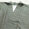 紬 アンティーク風 正絹 縞柄・線柄 袷仕立て 身丈152cm 裄丈64.5cm 緑・うぐいす色_画像14
