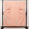 訪問着 正絹 花柄 袷仕立て 身丈152cm 裄丈63cm ピンク_画像1