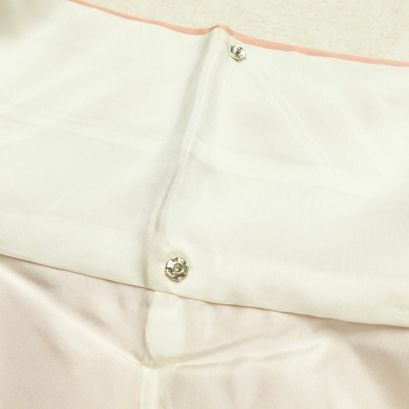 訪問着 正絹 花柄 袷仕立て 身丈152cm 裄丈63cm ピンク_画像18