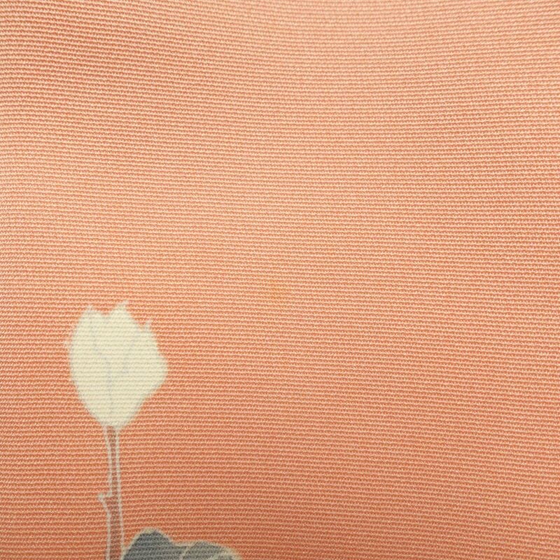 訪問着 正絹 花柄 袷仕立て 身丈152cm 裄丈63cm ピンク_画像20
