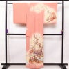 訪問着 一つ紋付き 正絹 風景柄 袷仕立て 身丈157cm 裄丈65.5cm ピンク_画像2