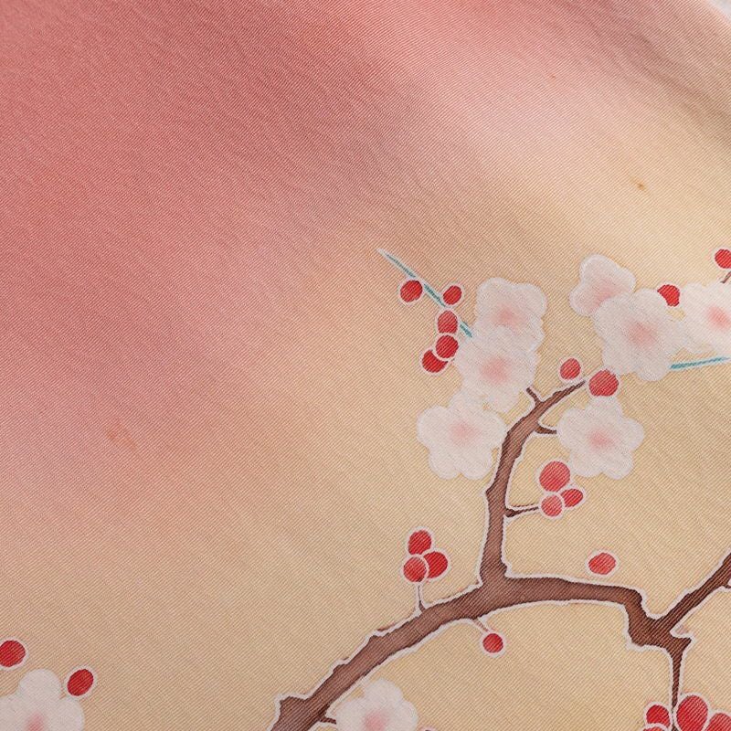 訪問着 一つ紋付き 正絹 風景柄 袷仕立て 身丈157cm 裄丈65.5cm ピンク_画像19