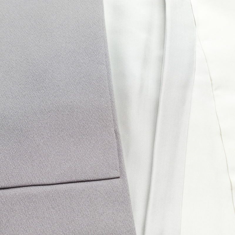 付け下げ 良品 しつけ糸付き 正絹 人物・動物柄 袷仕立て 身丈162.5cm 裄丈65cm 箔 紫・藤色_画像17