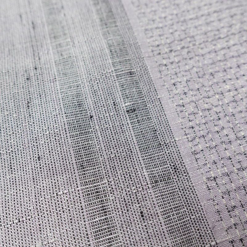 紬 良品 正絹 縞柄・線柄 袷仕立て 身丈164.5cm 裄丈66cm 紫・藤色_画像7