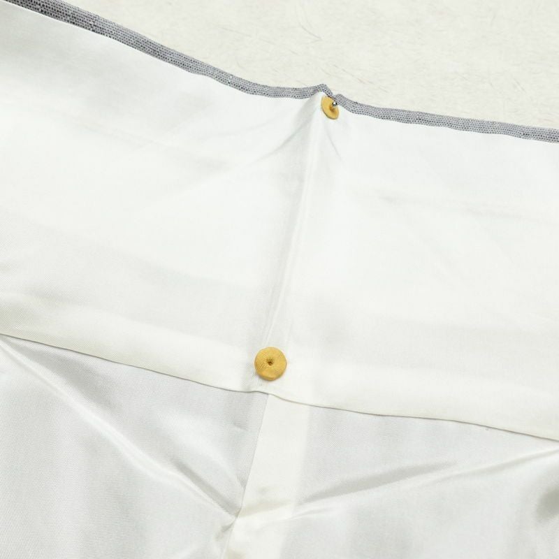 紬 良品 正絹 縞柄・線柄 袷仕立て 身丈164.5cm 裄丈66cm 紫・藤色_画像20