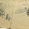 訪問着 良品 落款入り 内山晴祥 紬地 正絹 風景柄 袷仕立て 身丈161cm 裄丈64.5cm 一部しつけ糸付き ベージュ_画像12