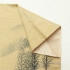 訪問着 良品 落款入り 内山晴祥 紬地 正絹 風景柄 袷仕立て 身丈161cm 裄丈64.5cm 一部しつけ糸付き ベージュ_画像15