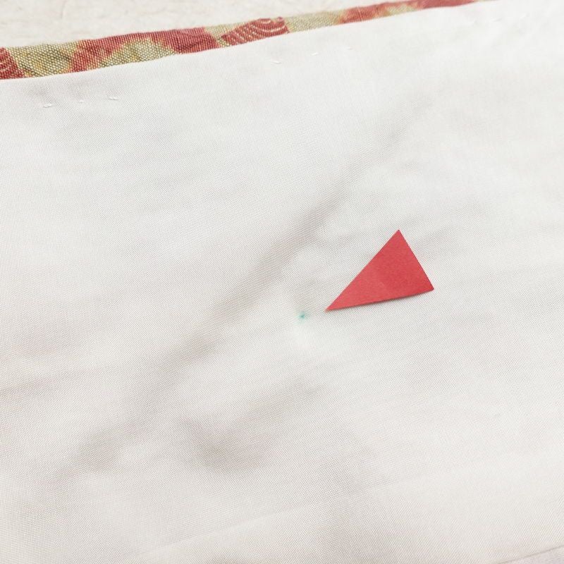 小紋 良品 絞り 正絹 古典柄 袷仕立て 身丈161.5cm 裄丈66.5cm ピンク_画像19