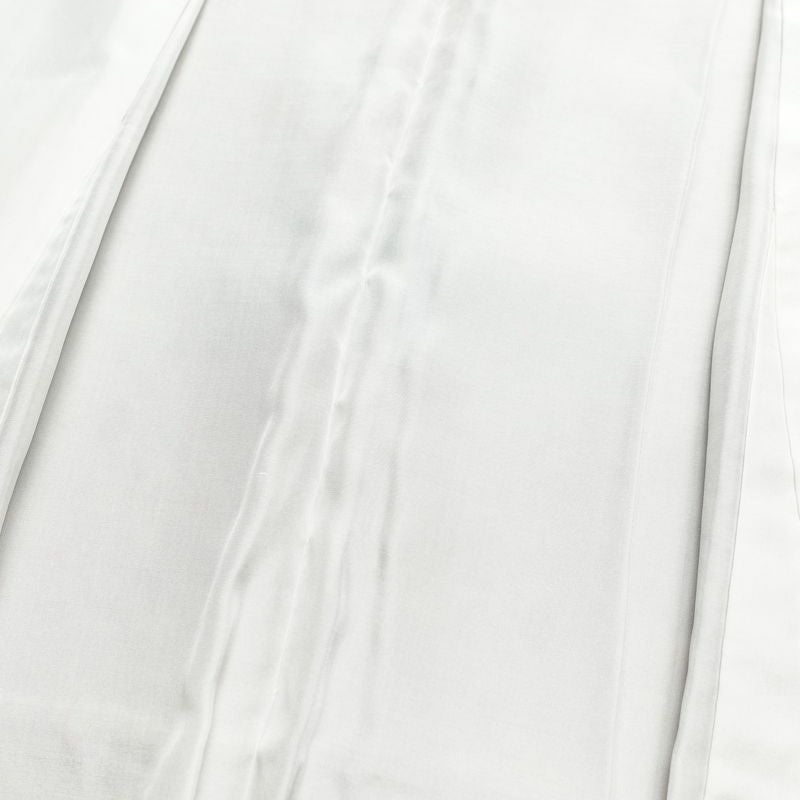 小紋 良品 しつけ糸付き 縮緬 総柄 正絹 木の葉・植物柄 袷仕立て 身丈166.5cm 裄丈65.5cm 茶_画像18