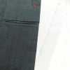 紬 しつけ糸付き 正絹 木の葉・植物柄 袷仕立て 身丈159.5cm 裄丈67cm つむぎ 青・紺_画像15