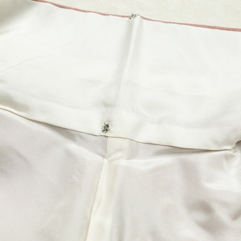 色無地 良品 しつけ糸付き 一つ紋付き 正絹 無地 袷仕立て 身丈155cm 裄丈63.5cm グラデーション ピンク_画像18