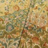 小紋 良品 縮緬 総柄 正絹 木の葉・植物柄 袷仕立て 身丈163.5cm 裄丈65cm 黄・黄土色_画像8