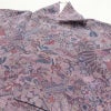 小紋 縮緬 正絹 木の葉・植物柄 袷仕立て 身丈163cm 裄丈65cm 紫・藤色_画像16