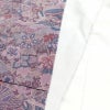 小紋 縮緬 正絹 木の葉・植物柄 袷仕立て 身丈163cm 裄丈65cm 紫・藤色_画像17