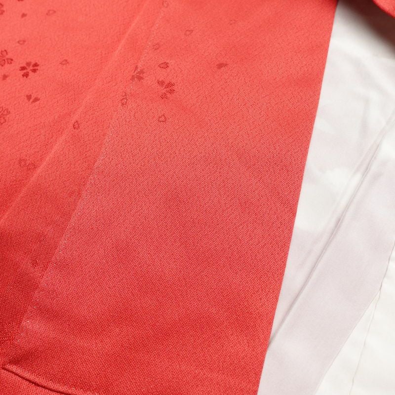 振袖 良品 金駒刺繍 正絹 古典柄 袷仕立て 身丈159.5cm 裄丈68cm 箔 金彩 フォーマル 成人式 着物 赤・朱_画像16