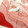 振袖 しつけ糸付き 絞り 正絹 古典柄 袷仕立て 身丈160cm 裄丈66cm 箔 金彩 銀彩 刺繍 フォーマル 着物 赤・朱_画像4