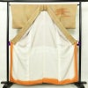 付け下げ 正絹 幾何学柄・抽象柄 袷仕立て 身丈158cm 裄丈65.5cm ぼかし 黄・黄土色_画像3