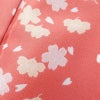 小紋 良品 RK リョウコキクチ しつけ糸付き ポリエステル 花柄 袷仕立て 身丈168cm 裄丈69cm ピンク_画像7