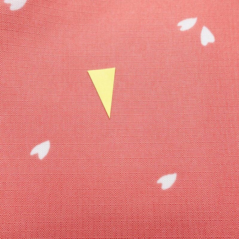 小紋 良品 RK リョウコキクチ しつけ糸付き ポリエステル 花柄 袷仕立て 身丈168cm 裄丈69cm ピンク_画像14