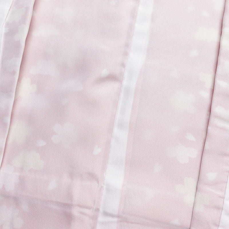 小紋 良品 RK リョウコキクチ しつけ糸付き ポリエステル 花柄 袷仕立て 身丈168cm 裄丈69cm ピンク_画像17