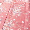 単衣 小紋 良品 RK リョウコキクチ ポリエステル 花柄 単衣仕立て 身丈169.5cm 裄丈67.5cm 一部しつけ糸付き ピンク_画像5