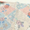 小紋 良品 総柄 正絹 花柄 袷仕立て 身丈164.5cm 裄丈65cm ベージュ_画像15