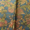 小紋 総柄 正絹 木の葉・植物柄 袷仕立て 身丈159.5cm 裄丈64cm 青・紺_画像9