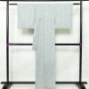 小紋 ポリエステル 幾何学柄・抽象柄 袷仕立て 身丈167.5cm 裄丈65cm 青・紺_画像2