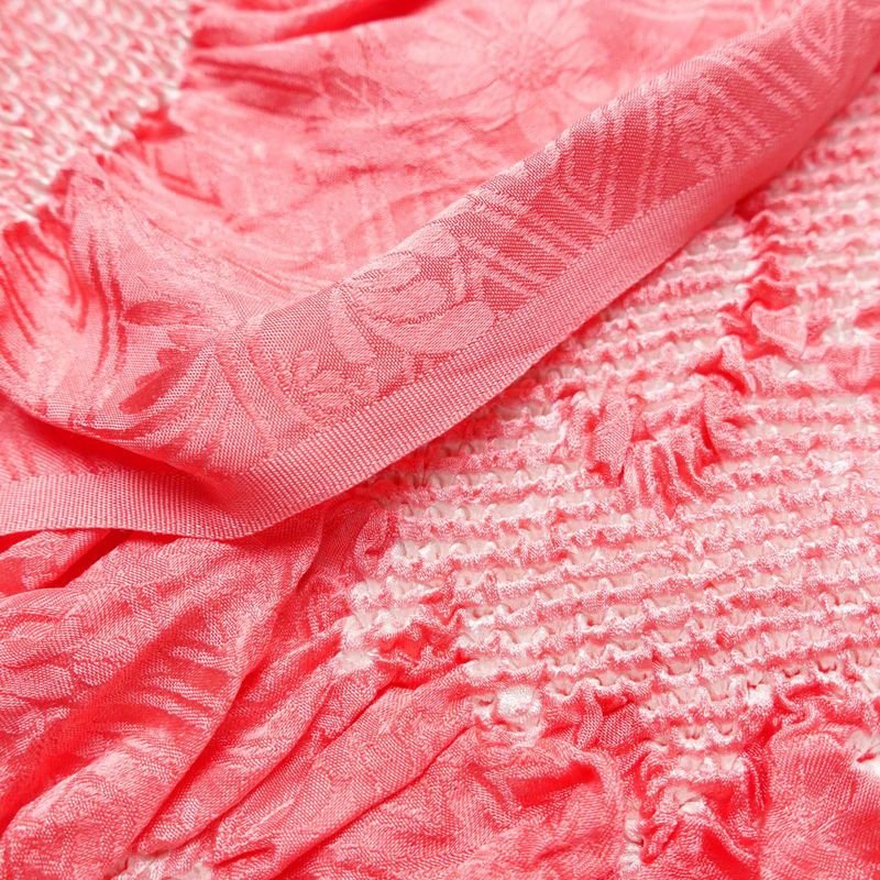 帯揚げ 絞り 正絹 人物・動物柄 ピンク_画像3