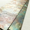 袋帯 洛中洛外図 本金箔プラチナ箔 全通柄 良品 フォーマル用 正絹 風景柄 箔 緑・うぐいす色_画像8