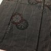 紬 正絹 古典柄 袷仕立て 身丈164.5cm 裄丈69.5cm 茶_画像4