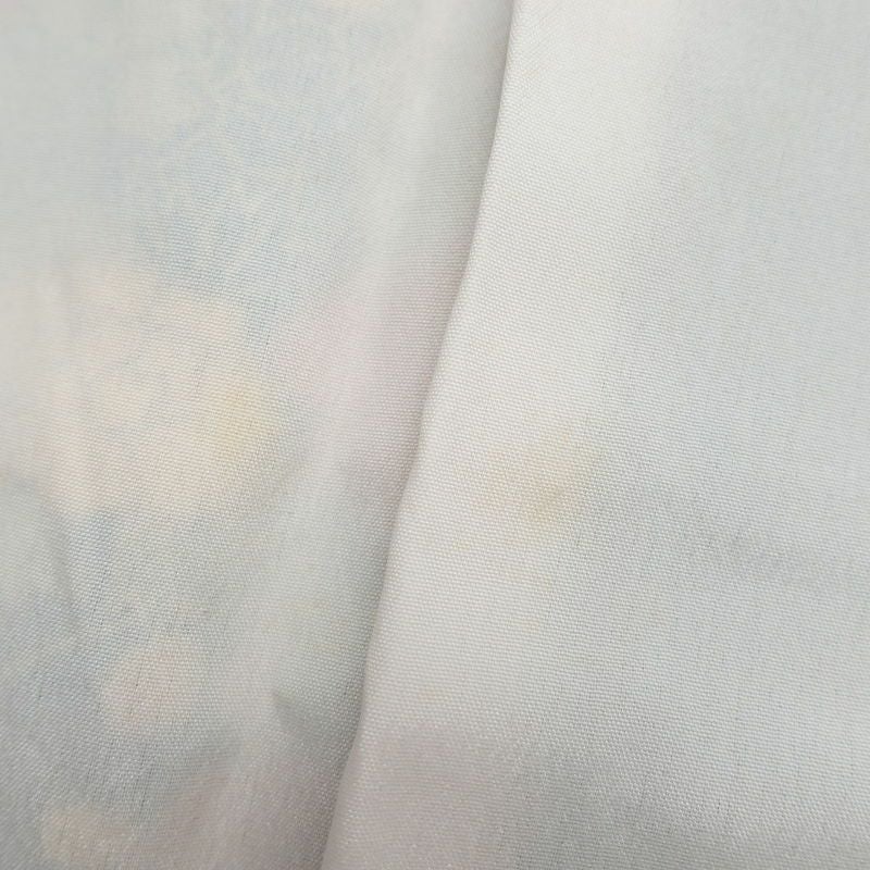 小紋 混紡 花柄 袷仕立て 身丈153cm 裄丈63.5cm 青・紺_画像19