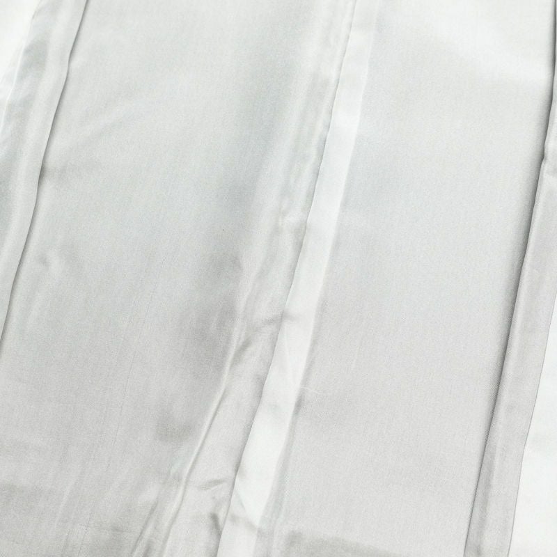 付け下げ 良品 しつけ糸付き 丹後ちりめん 縮緬 正絹 木の葉・植物柄 袷仕立て 身丈165.5cm 裄丈66cm 箔 金彩 黄・黄土色_画像18