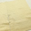 色無地 しつけ糸付き 一つ紋付き 正絹 チェック・格子柄 袷仕立て 身丈158cm 裄丈62.5cm 共八掛 黄・黄土色_画像15