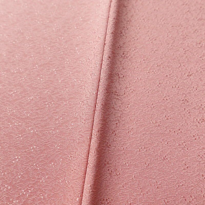 色無地 美品 草木染 落款入り しつけ糸付き 一つ紋付き 正絹 無地 袷仕立て 身丈162.5cm 裄丈67cm ピンク_画像8