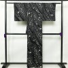 小紋 絞り 正絹 古典柄 袷仕立て 身丈160cm 裄丈66cm 黒_画像2