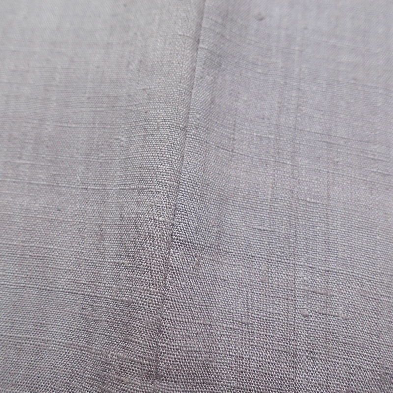 付け下げ スワトウ刺繍 紬地 正絹 古典柄 袷仕立て 身丈164cm 裄丈65.5cm 紫・藤色_画像14